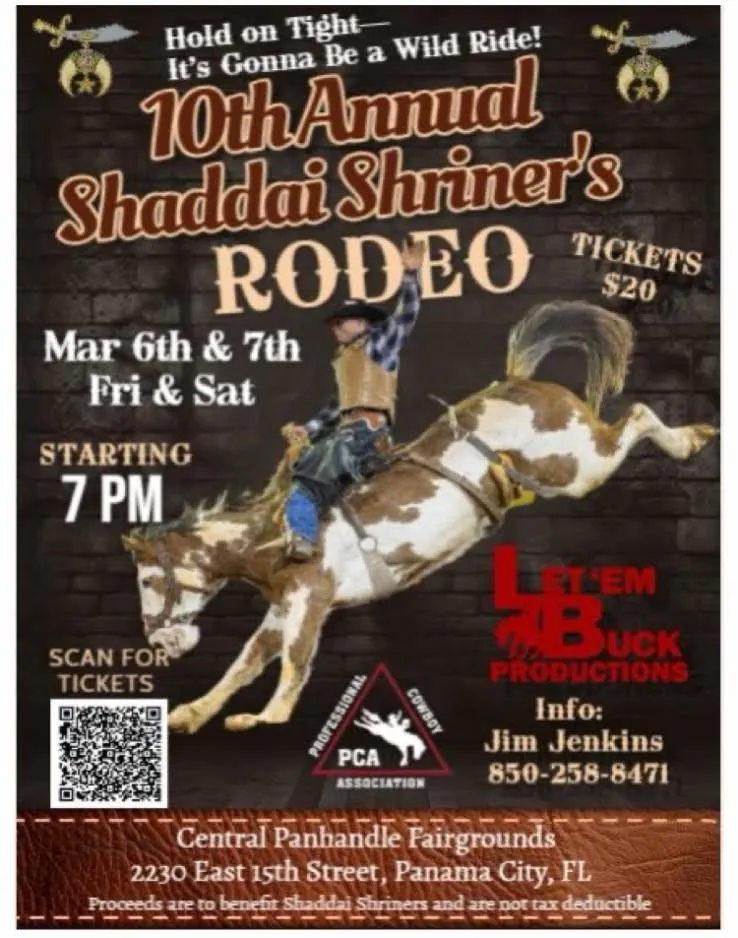Shriners Rodeo 2026 poster